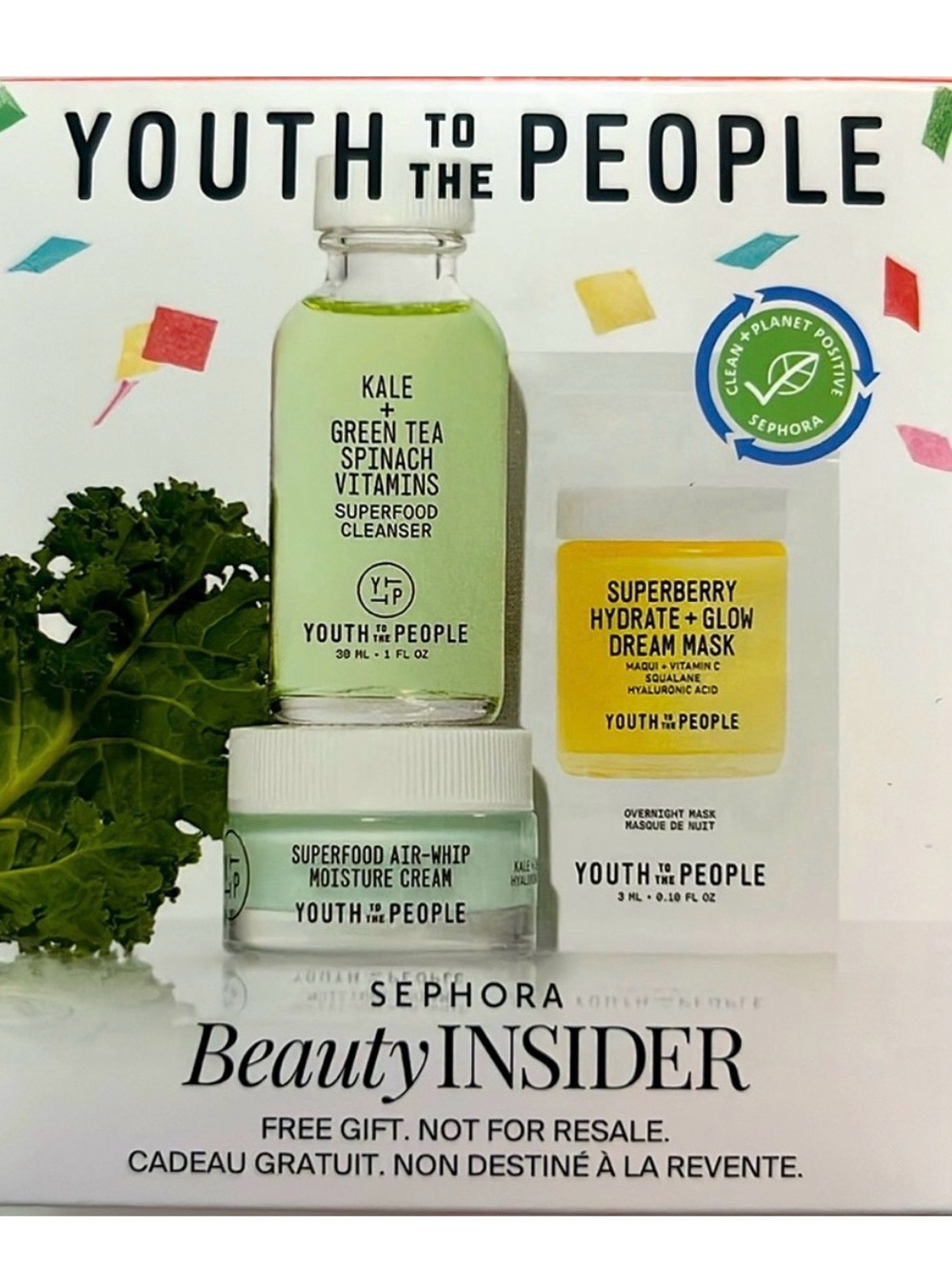 Youth to the people- Beauty insider Cleanser & Moisture Cream Set -